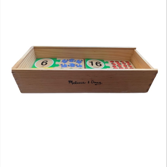 Melissa & Doug self-correcting wooden number puzzles- 20 pc. - Picture 4 of 4